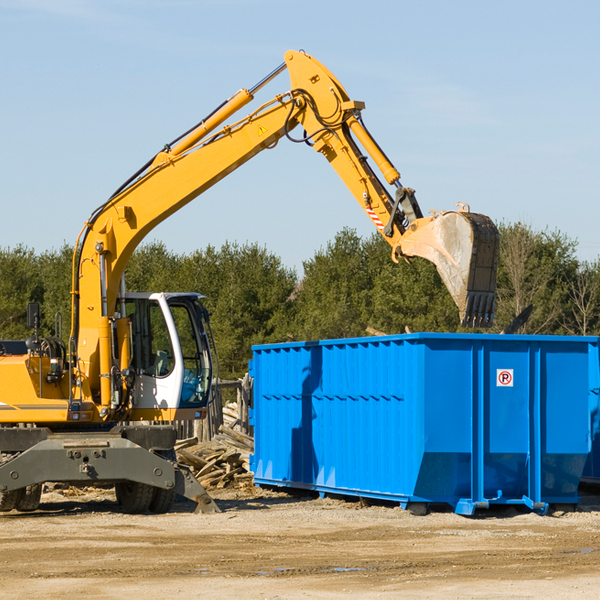 can i choose the location where the residential dumpster will be placed in Tangier VA